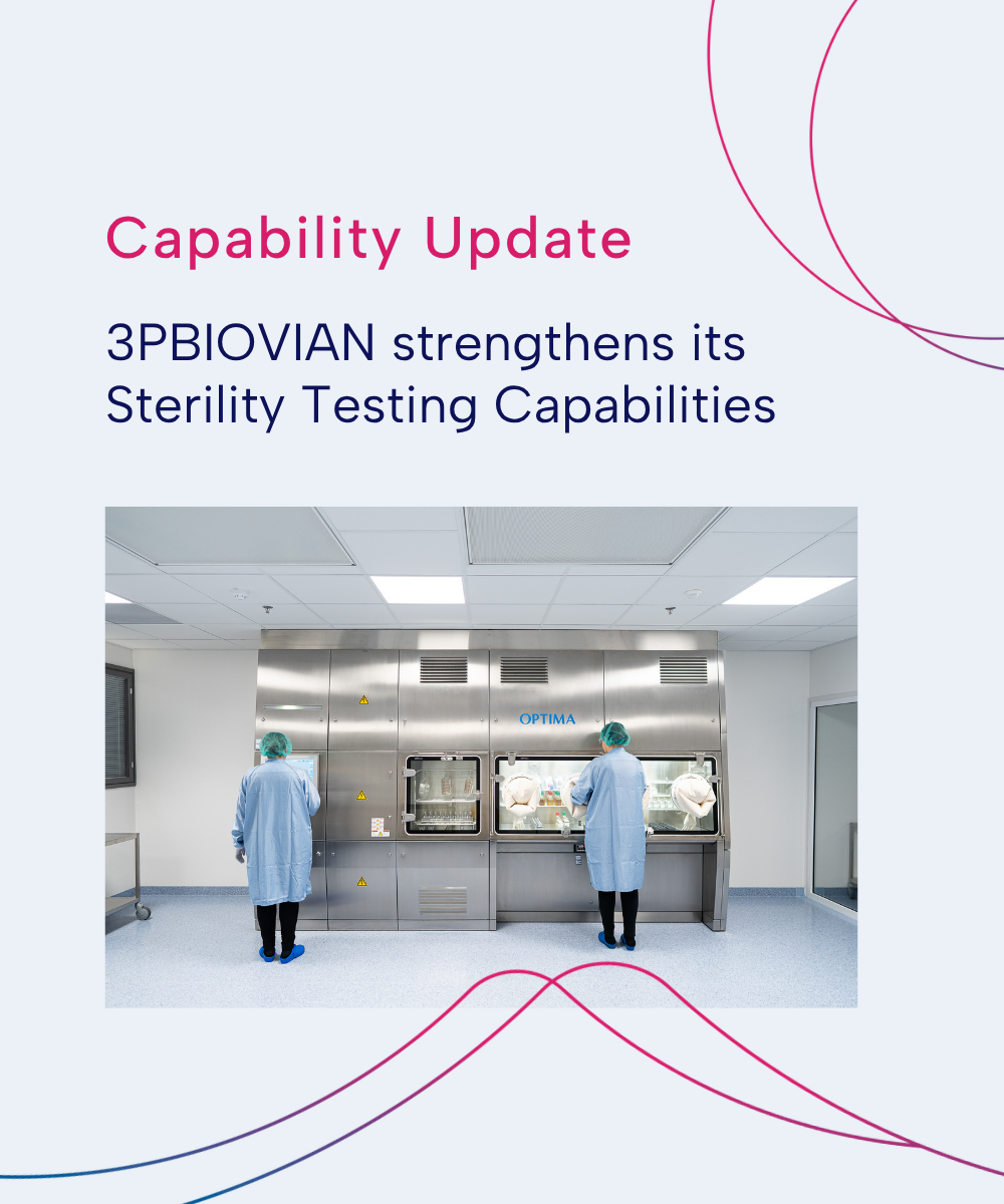 3PBIOVIAN Strengthens its Sterility Testing Capabilities